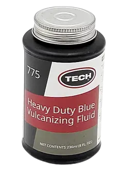 Вулканизирующая жидкость (густой синий клей) HEAVY DUTY BLUE VULCANISING FLUID, объём 236 мл, с кисточкой Tech 775