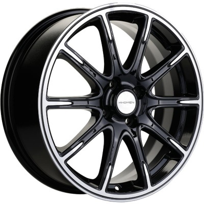 Khomen KHW 1707 6.5x17 4*100 ET43 DIA60.1 Black-FP Литой Khomen KHW 1707 6.5x17 4*100 ET43 DIA60.1 Black-FP Литой