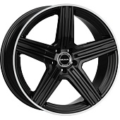 MAK Lewis 8x18 5*112 ET50 DIA66.6 Gloss Black Mirror Ring Литой