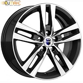 K&K Rassvet 6.5x16 5*100 ET48 DIA56.1 Алмаз черный Литой