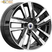K&K Хант 6x15 4*98 ET33 DIA58.6 Алмаз черный Литой