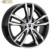 K&K Samara 6x16 5*112 ET48 DIA57.1 Алмаз черный SK Литой