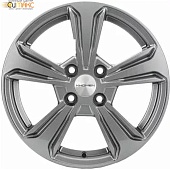 Khomen KHW 1502 6x15 4*100 ET46 DIA54.1 Black Литой