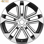 Khomen KHW 1803 7x18 5*114.3 ET40 DIA64.1 Black Литой