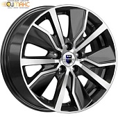 K&K Гамбит 6.5x16 5*110 ET38 DIA65.1 Алмаз черный Литой