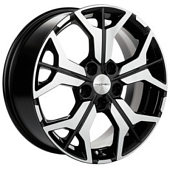 Khomen KHW 1715 7x17 5*108 ET50 DIA63.3 Black-FP Литой Khomen KHW 1715 7x17 5*108 ET50 DIA63.3 Black-FP Литой