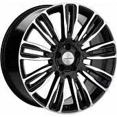 Khomen KHW 2004 8.5x20 5*120 ET30 DIA66.1 Black-FP Литой