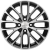 Khomen KHW 1506 6x15 4*100 ET50 DIA60.1 Black-FP Литой