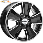 Khomen KHW 1601 6.5x16 5*114.3 ET46 DIA67.1 Black-FP Литой