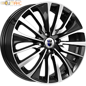 K&K Flanker 6.5x17 5*108 ET45 DIA67.1 Алмаз черный Литой