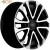 Khomen KHW 1805 7.5x18 6*139.7 ET38 DIA67.1 Black-FP Литой