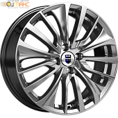 K&K Flanker 6.5x17 5*108 ET33 DIA60.1 Дарк платинум Литой