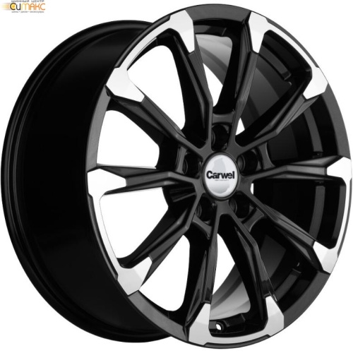 Carwel Бисса 7.5x18 5*114.3 ET50 DIA66.1 BL Литой