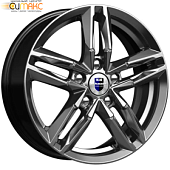 K&K Sayan 6x16 5*110 ET45 DIA67.1 Дарк платинум Литой