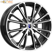 K&K Меандр 6x16 4*100 ET49 DIA54.1 Алмаз черный Литой