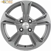 Khomen KHW 1502 6x15 4*100 ET50 DIA60.1 Gray Литой