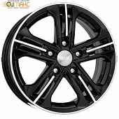 K&K Trinity 6x15 5*114.3 ET50 DIA67.1 Алмаз черный Литой