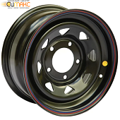 Off Road Wheels Nissan/Toyota 7x16 6*139.7 ET0 DIA110.1 Black Штампованный Off Road Wheels Nissan/Toyota 7x16 6*139.7 ET0 DIA110.1 Black Штампованный