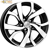 K&K Палермо 6.5x16 5*114.3 ET47 DIA66.1 Алмаз черный Литой