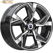 K&K Кайан 7.5x18 5*112 ET37 DIA66.6 Алмаз черный Литой
