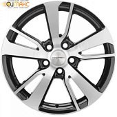 Khomen KHW 1704 7x17 5*108 ET50 DIA63.3 Black-FP Литой Khomen KHW 1704 7x17 5*108 ET50 DIA63.3 Black-FP Литой
