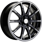 Khomen KHW 1707 6.5x17 4*100 ET43 DIA60.1 Black-FP Литой