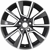 Khomen KHW 1802 7x18 5*114.3 ET38 DIA67.1 Black-FP Литой