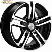 Khomen KHW 1602 6.5x16 5*139.7 ET40 DIA98.5 Black-FP Литой
