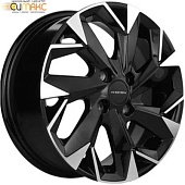 Khomen KHW 1402 5.5x14 4*100 ET43 DIA60.1 Black-FP Литой Khomen KHW 1402 5.5x14 4*100 ET43 DIA60.1 Black-FP Литой