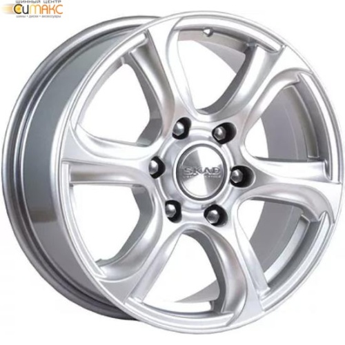 Скад Скала 7.5x17 6*139.7 ET25 DIA106.1 Черный бархат Литой