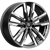 K&K КР014 8x20 5*108 ET45 DIA63.3 Алмаз черный Литой