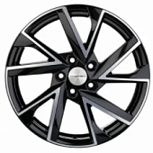 Khomen KHW 1714 7x17 5*114.3 ET48.5 DIA67.1 Black-FP Литой