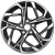 Khomen KHW 1716 7x17 5*110 ET46 DIA63.3 Black-FP Литой