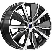 K&K Гамбит 6.5x16 5*114.3 ET44 DIA67.1 Алмаз черный Литой